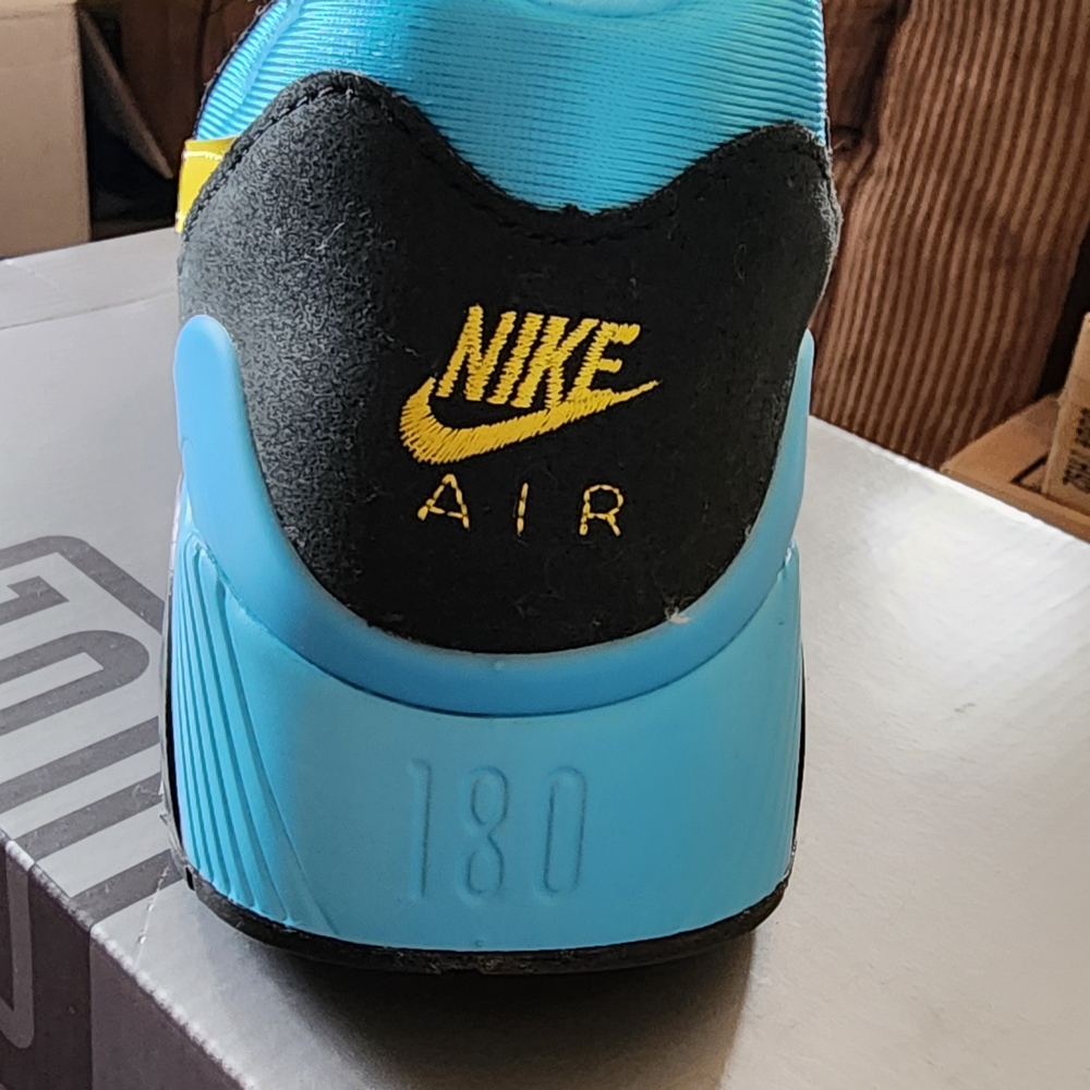 Nike Kids Air 180 Blue and Black Sneakers